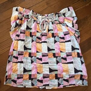 Entro Multicolor Abstract Blouse